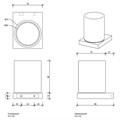 Стакан DECOR WALTHER CONTRACT 0651860 подвесной цвет черный матовый 0651860
