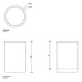 Стакан DECOR WALTHER CRACK 0933100 настольный цвет хром 0933100