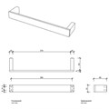 Полотенцедержатель DECOR WALTHER CONTRACT 0650660 подвесной цвет черный матовый 0650660