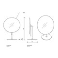 Косметическое зеркало DECOR WALTHER 0122500 настольное цвет хром 0122500