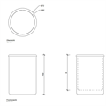 Стакан DECOR WALTHER CRACK 0933120 настольный цвет золото 0933120