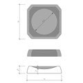 Мыльница DECOR WALTHER KRISTALL 0931697 настольная цвет насыщенный бордовый 0931697