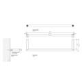 Полотенцедержатель DECOR WALTHER MIKADO 0520700 подвесной цвет хром 0520700