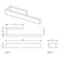 Полотенцедержатель DECOR WALTHER CONTRACT 0651200 подвесной цвет хром 0651200