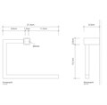 Полотенцедержатель DECOR WALTHER CORNER 0560660 подвесной цвет черный матовый 0560660