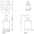 Дозатор DECOR WALTHER CONTRACT 0651600 подвесной цвет хром 0651600
