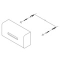 Диспенсер для салфеток DECOR WALTHER STONE 0971954 настольный цвет белый 0971954