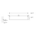 Полотенцедержатель DECOR WALTHER MIKADO 0520876 подвесной цвет сталь матовая 0520876