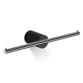 Держатель туалетной бумаги DECOR WALTHER STONE 0974964 подвесной двойной цвет черный матовый хром 0974964