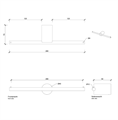 Держатель туалетной бумаги DECOR WALTHER STONE 0974964 подвесной двойной цвет черный матовый хром 0974964
