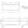 Душевая полка DECOR WALTHER CONTRACT 0651570 подвесная цвет сталь полированная 0651570