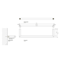 Полотенцедержатель DECOR WALTHER MIKADO 0520716 подвесной цвет золото розовое 0520716