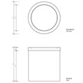 Корзина для бумаги DECOR WALTHER BASIC 0608060 напольная цвет черный матовый 0608060