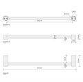 Полотенцедержатель DECOR WALTHER CORNER 0560100 подвесной цвет хром 0560100