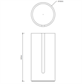 Корзина для запасного рулона бумаги DECOR WALTHER STONE 0971650 цвет белый 0971650