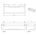 Душевая полка DECOR WALTHER CONTRACT 0651560 подвесная цвет черный матовый 0651560
