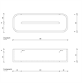 Душевая полочка DECOR WALTHER STONE DW 0973864 настенная цвет черный матовый хром 0973864