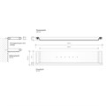 Душевая полка DECOR WALTHER MIKADO 0521700 подвесная цвет хром 0521700