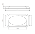 Лоток для расчесок DECOR WALTHER KRISTALL 0924095 настольный цвет капри синий 0924095