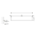 Полотенцедержатель DECOR WALTHER MIKADO 0520859 подвесной цвет темный металл матовый 0520859