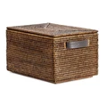 Коробка универсальная DECOR WALTHER BASKET 0941092 с крышкой цвет ротанг темный 0941092