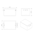 Коробка универсальная DECOR WALTHER BASKET 0941092 с крышкой цвет ротанг темный 0941092