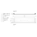 Душевая полка DECOR WALTHER MIKADO 0521776 подвесная цвет сталь матовая 0521776