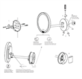 Косметическое зеркало DECOR WALTHER 0125800 подвесное цвет хром 0125800