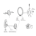 Косметическое зеркало DECOR WALTHER 0125860 подвесное цвет черный матовый 0125860