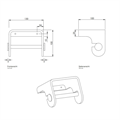Держатель туалетной бумаги DECOR WALTHER STONE 0974564 подвесной цвет черный матовый 0974564