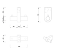Крючок DECOR WALTHER CENTURY 0586020 подвесной цвет золото 0586020