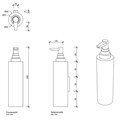 Дозатор DECOR WALTHER UNIVERSAL 0847682 подвесной цвет золото матовое 0847682