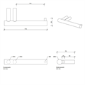 Держатель туалетной бумаги DECOR WALTHER BAR 0856682 подвесной цвет золото матовое 0856682