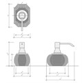 Дозатор DECOR WALTHER KRISTALL 0924281 настольный цвет хром янтарь 0924281