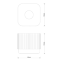 Диспенсер для салфеток DECOR WALTHER OF.LINE 0670945 настольный цвет Champagner/Dune 0670945