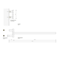 Полотенцедержатель DECOR WALTHER MIKADO 0520520 подвесной цвет золото 0520520