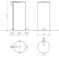 Ведро DECOR WALTHER MIKADO 0612750 напольное цвет белый 0612750
