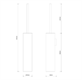 Ершик DECOR WALTHER CORNER 0564400 подвесной цвет хром 0564400
