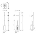Стойка DECOR WALTHER PORZELLAN 0838562 напольная цвет хром черный 0838562