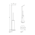 Стойка DECOR WALTHER MIKADO 0522376 напольная цвет сталь матовая 0522376