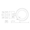 Косметическое зеркало DECOR WALTHER 0122100 подвесное цвет хром 0122100
