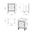 60 Тумба Орлеан 60 №2 (ум. Эстель 600, Эстель 600 слим), универсальная, цвет серый EG010860