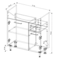 75 Тумба Лино (ум. Стиль 750) в разборе EG010658