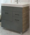 80 Тумба "Катрин 80" (ум. Фостер 800, COMO 800), цвет серый камень EG010616