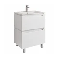 60 Тумба "Веста 60" (ум. COMO 600), цвет белый глянец, Pur-клей EG010599