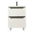 60 Тумба "Веста 60" (ум. COMO 600), цвет белый/графит, Pur-клей EG010598