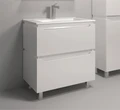 75 Тумба "Веста 75" (ум. Оскар 750), цвет белый глянец, Pur-клей EG010593