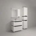 75 Тумба "Веста 75" (ум. Оскар 750), цвет белый/графит, Pur-клей EG010592