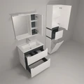 75 Тумба "Веста 75" (ум. Оскар 750), цвет белый/графит, Pur-клей EG010592