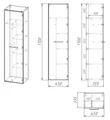 45 Подвесной пенал "Лея 45" EG010468